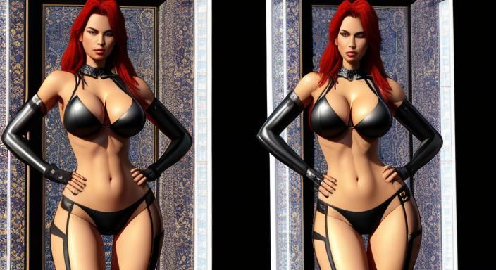 3D Stereogram Image of a Woman