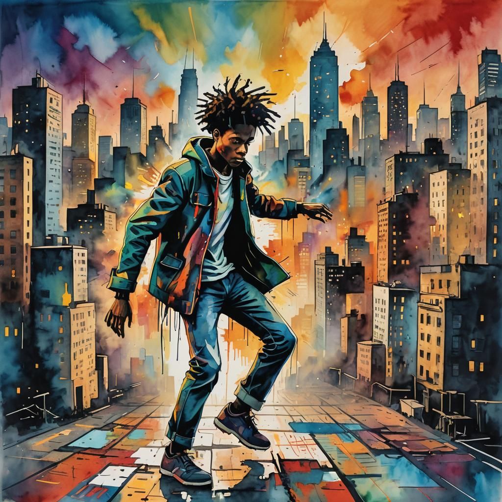 Inspirational Abstract Art: Rising from the Cityscape