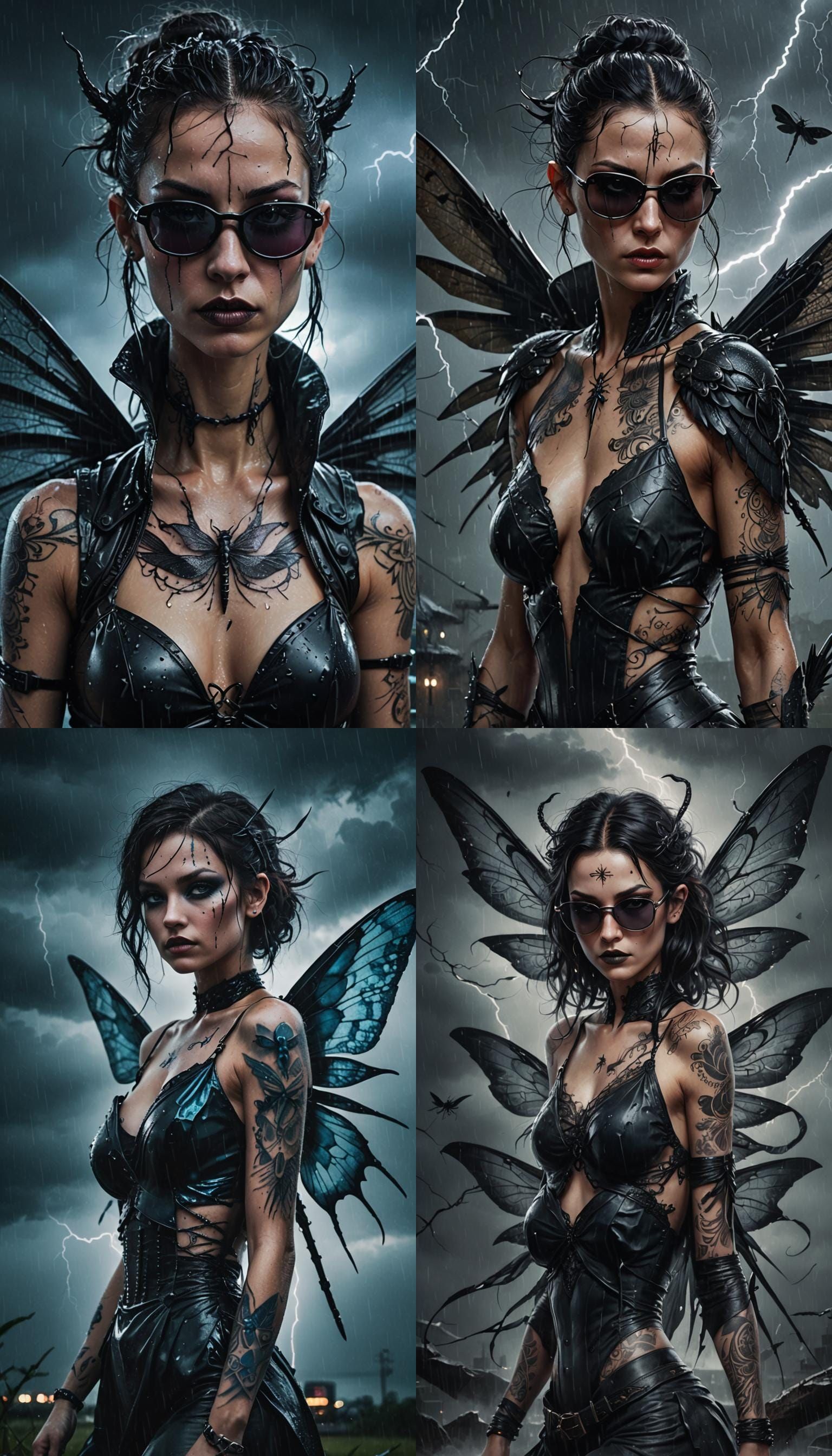 Sinister Faerie Assassin in Splash Art Style