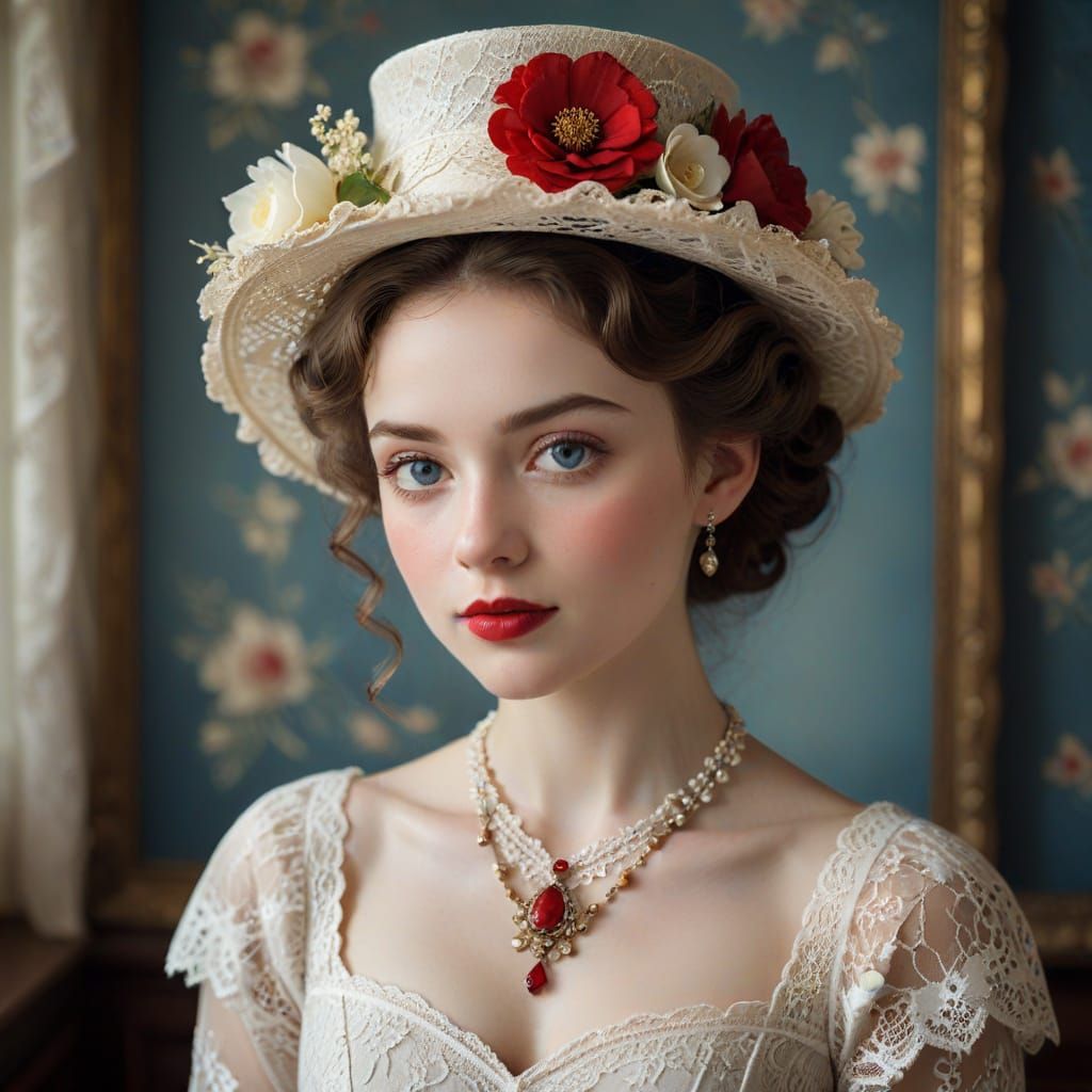 Elegant Victorian Lady in Soft Focus