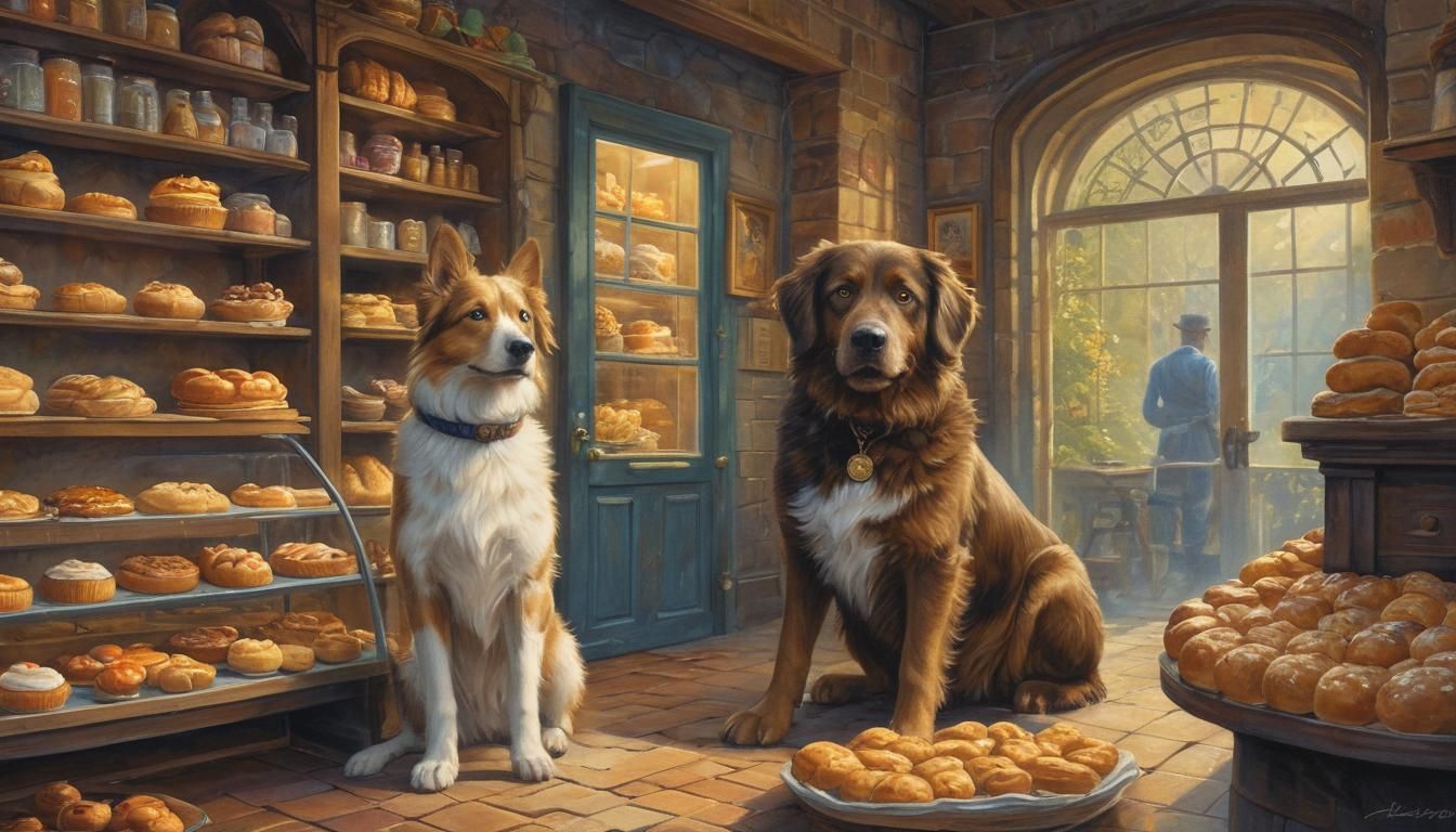 Dog Spy's Bakery: Watercolour Fantasy Portrait