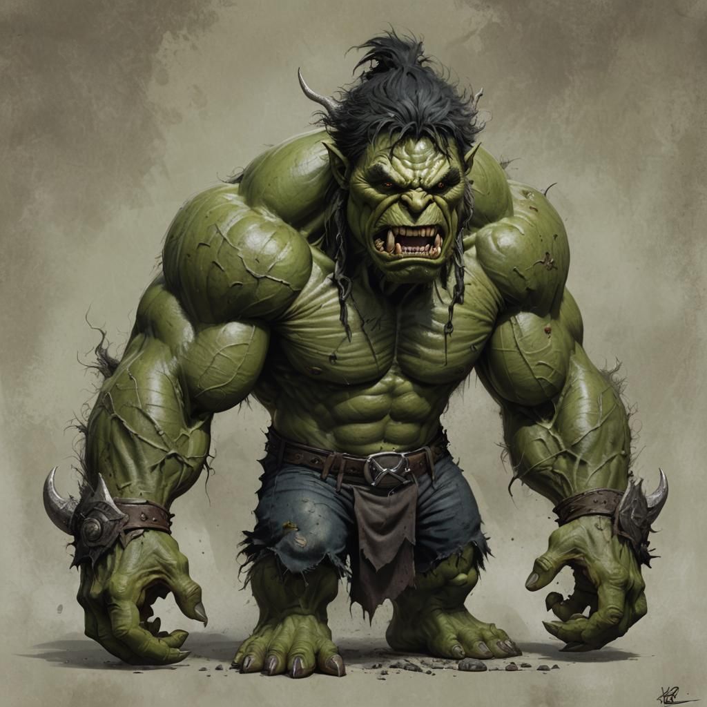 Sinister Hulk Troll Orc Hybrid