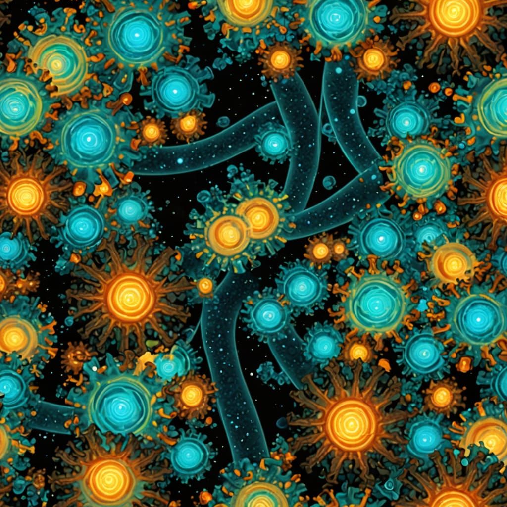 Abstract 3D Mandelbrot Fractal Vortex