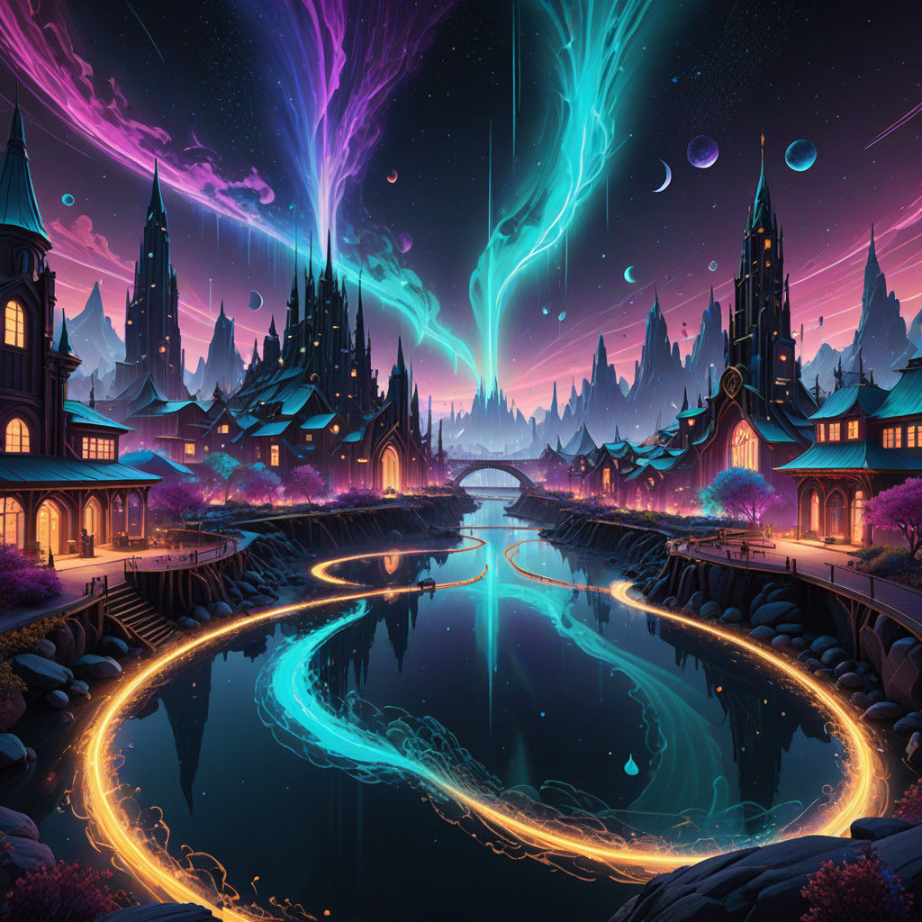 Harmonious Cityscape of Sound and Light in Cosmic Proportion...