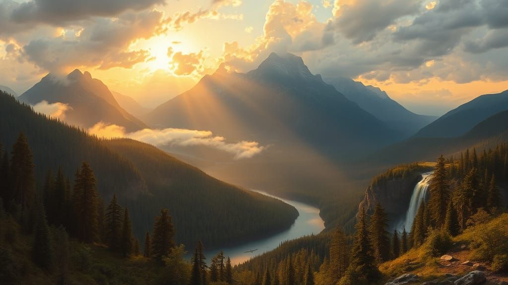 Hudson River School landscape