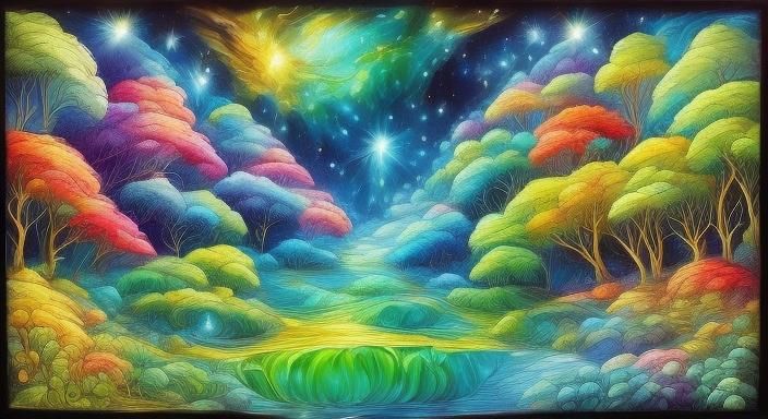 Ethereal Fairy with Decorative Details and Sheen