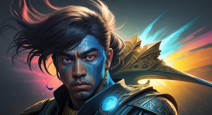 Hyperrealistic Peace Symbol Splash Art