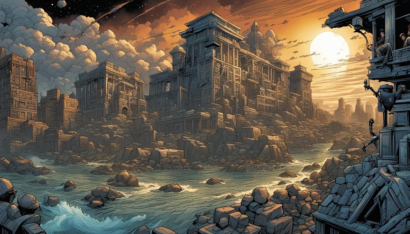 Comic Book Art Portrait of Grandmother's Son