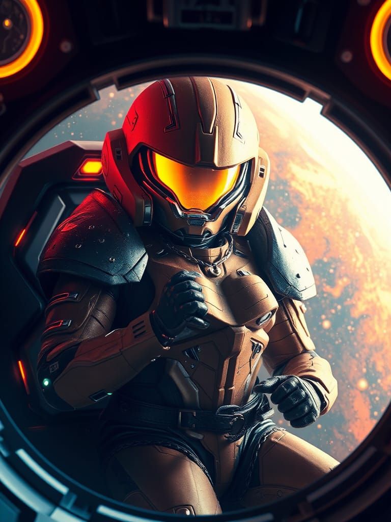 Samus Aran in Stunning HDR 8k Art