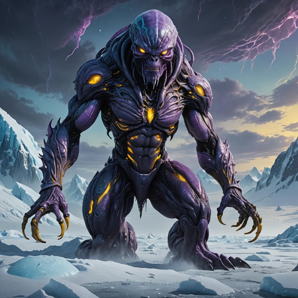 Dark Fantasy Alien Invasion in Antarctica