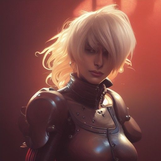 Seras Victoria Portrait in Hyperdetailed Digital Art Style