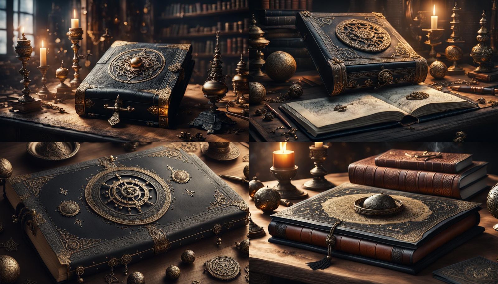 Arcane Codex on Alchemist's Desk: Digital Matte Painting