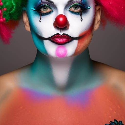 Hyperdetailed Tears of a Clown