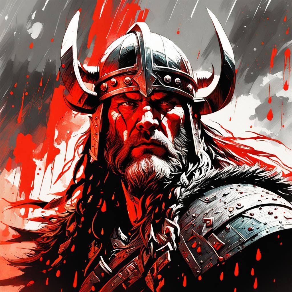 Vikings in Valhalla: A Film Noir Action Shot