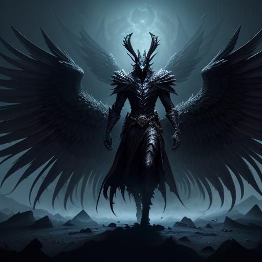 Dark Fantasy Avian Lord of the Abyss
