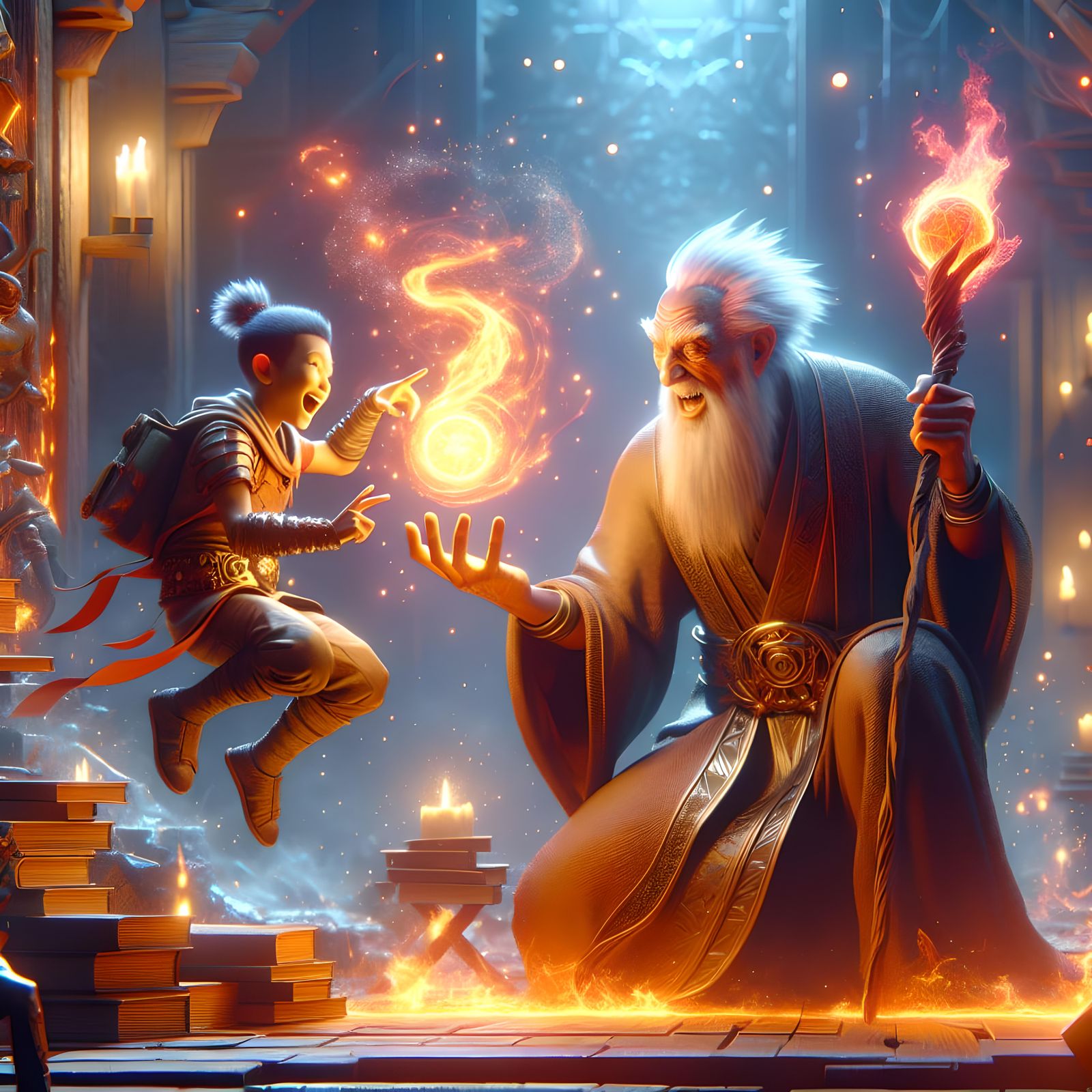 Magician's Apprentice: Fireball Training in Light Fantasy St...