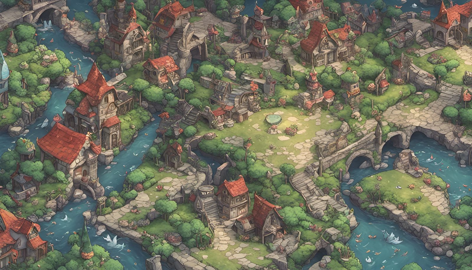 Fairy Town Versus Crocodia: A Whimsical Battle