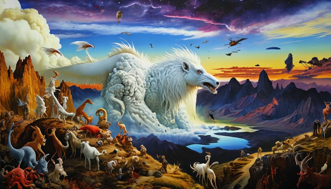 Albino Punk Prophets of the Apocalypse: Surreal Collage