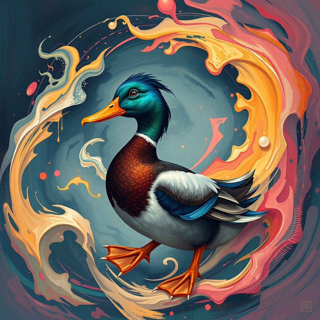 Abstract duck