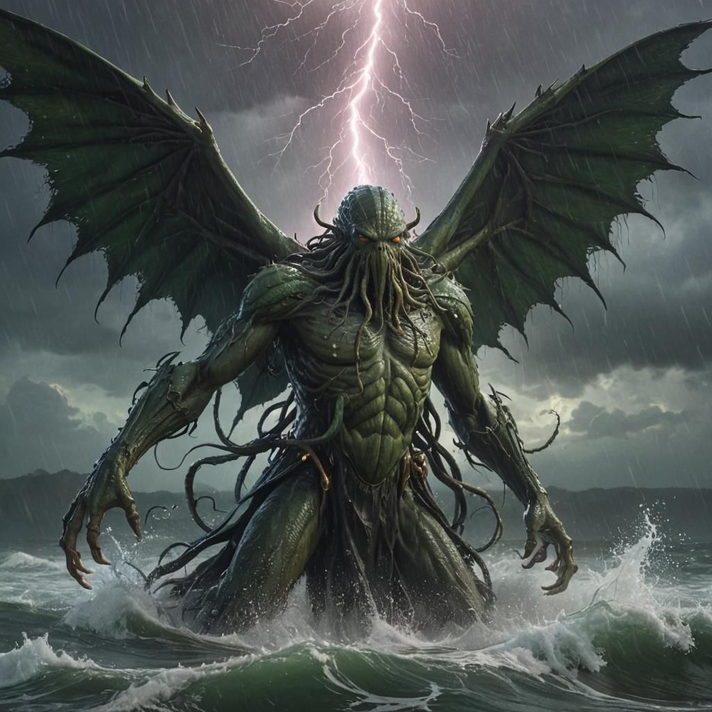 Cthulhu Rises: Hyperdetailed Fantasy Portrait