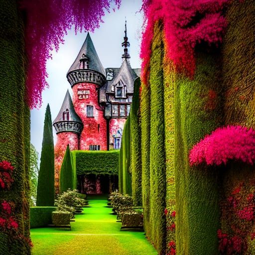 Beautiful Castle: Intricate Digital Art in HDR