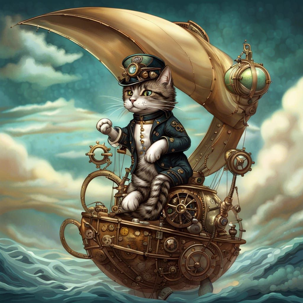 cat on airship #2