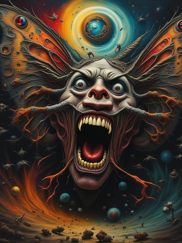 Violent Awakening: Man's Struggle and Fractal Chaos