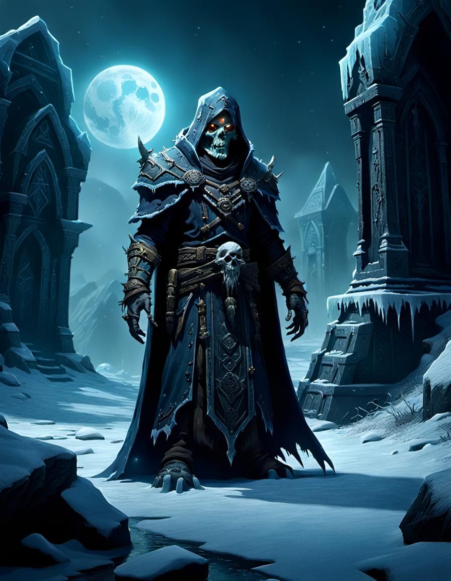 Frozen Necromancer Tomb in Snowy North Lands