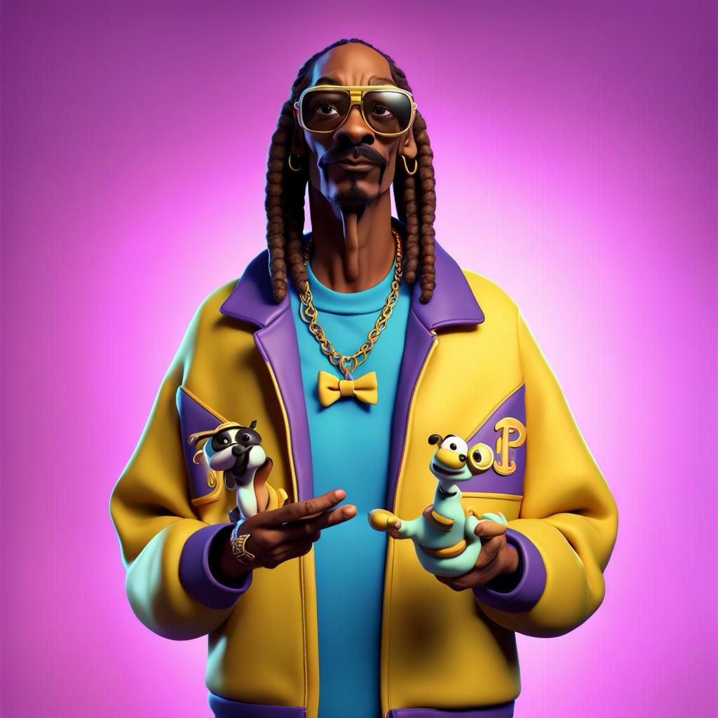 Snoop Dogg as 3D Animated Film Concept Art
