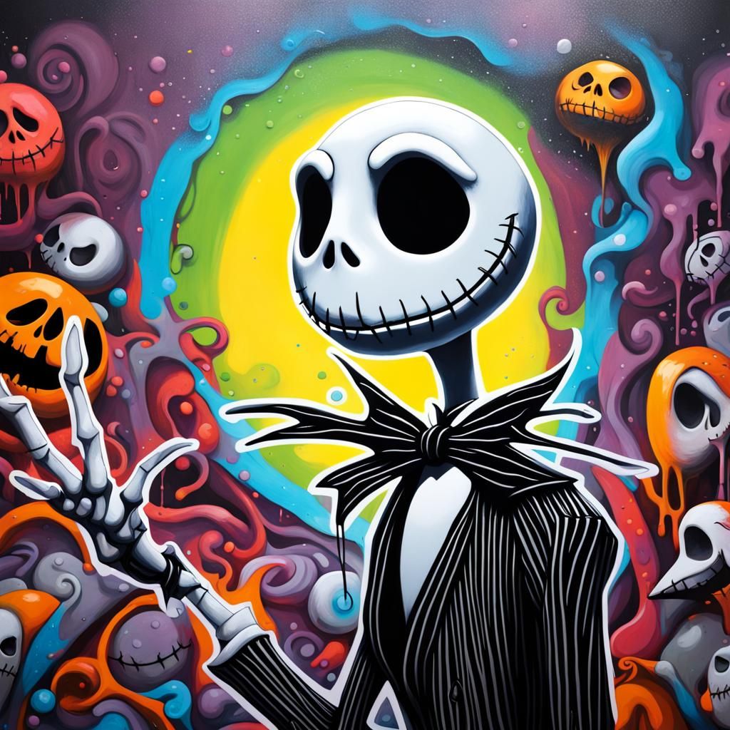 Nightmare Before Christmas Graffiti Street Art