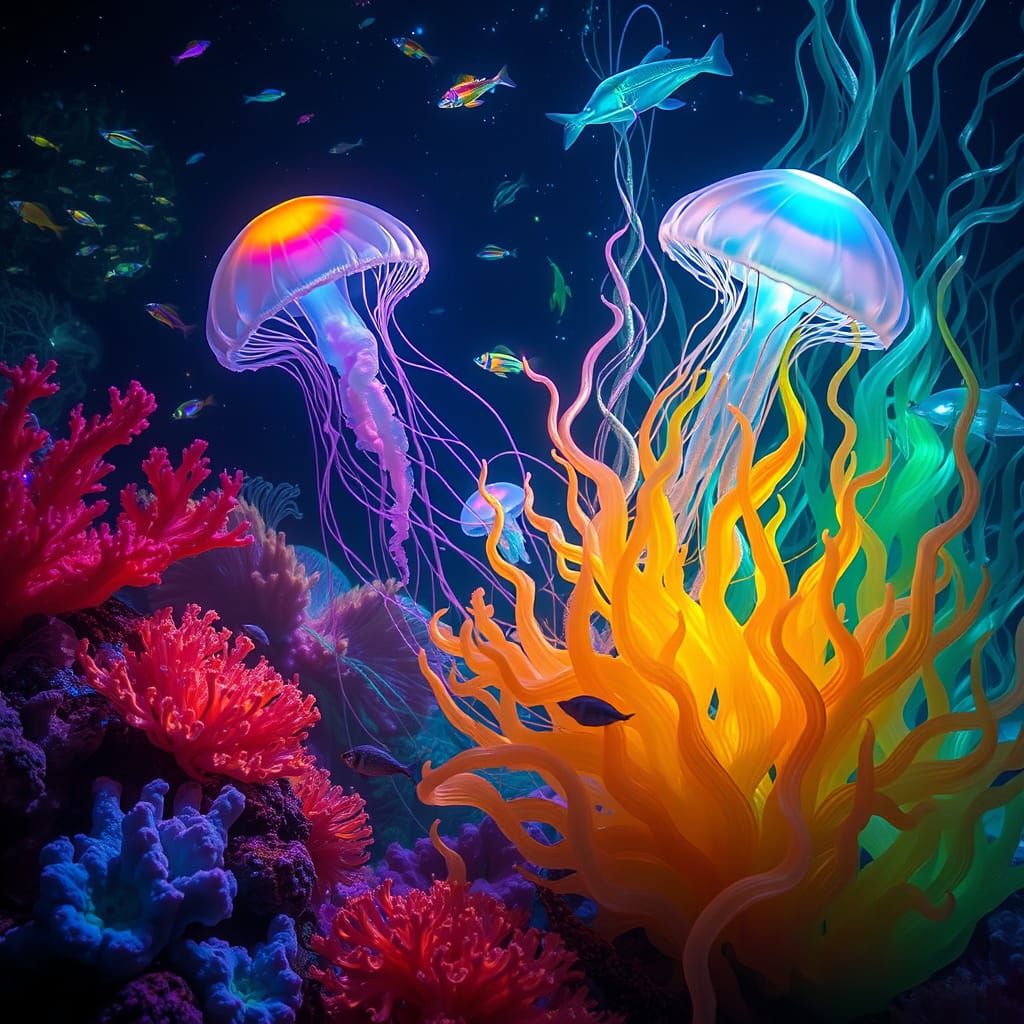 colorful and amazing scenes that happen far from our eyes, i...