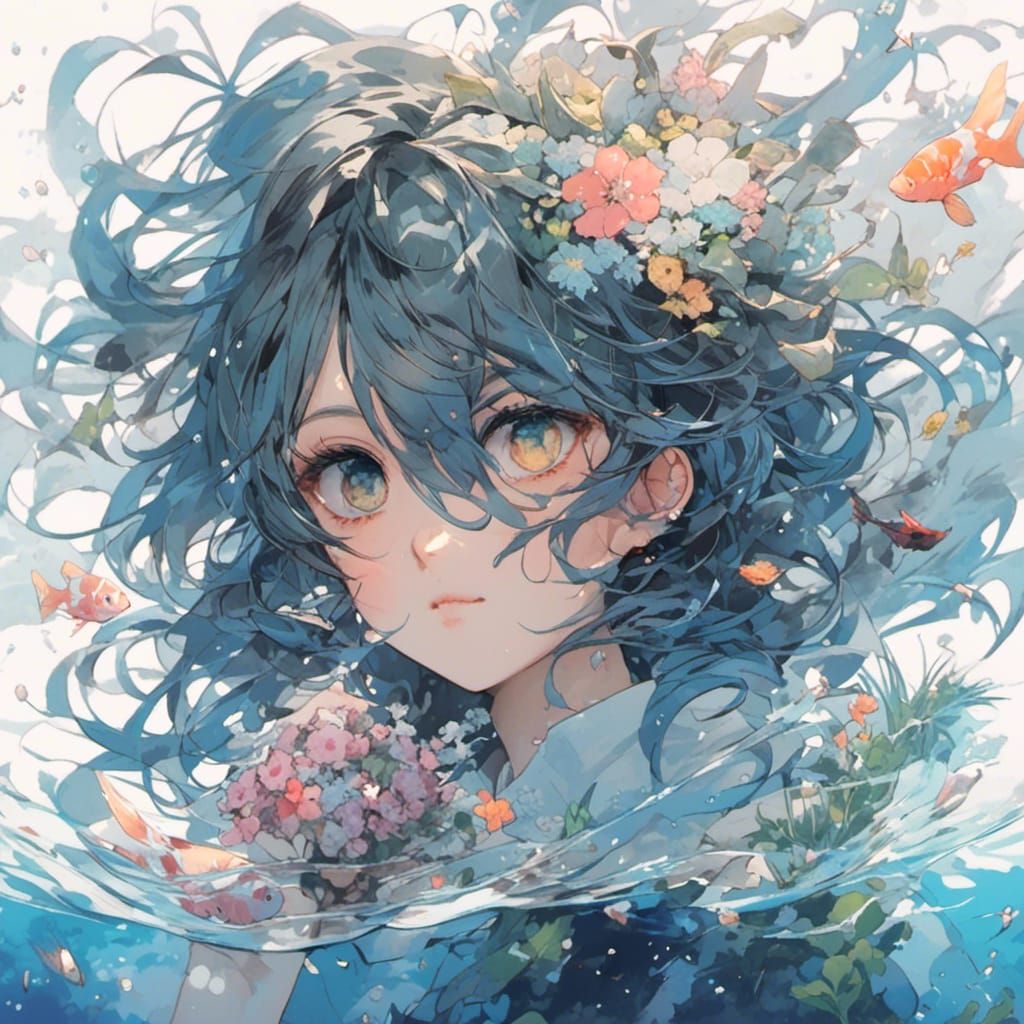 <lora:Fantasy Anime:1.0> an expendable space under water