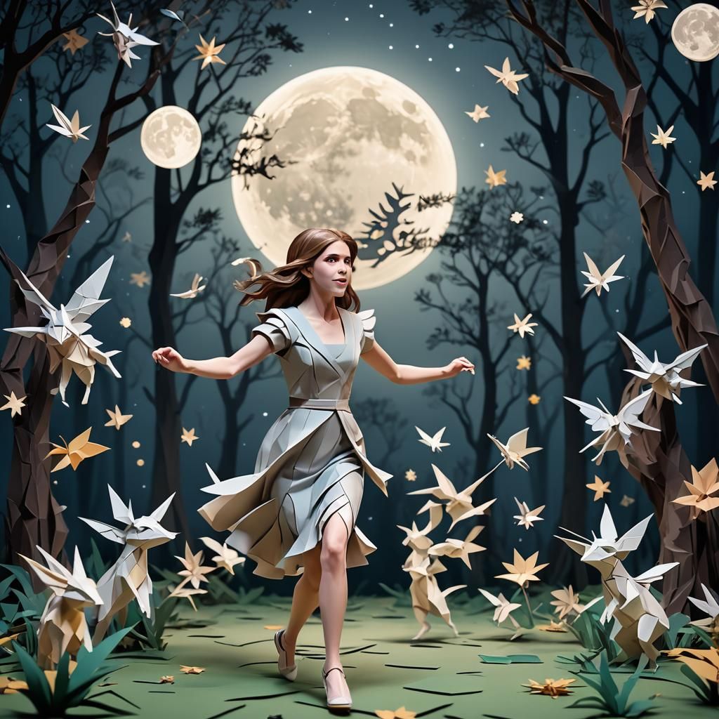 Anna Kendrick Dances with Forest Fairies: Origami Style