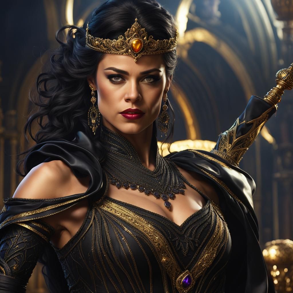 Michelle Rodriguez as Evil Queen, Dark Fantasy Art