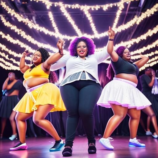 Ebony BBW Dance Party: Professional Photography