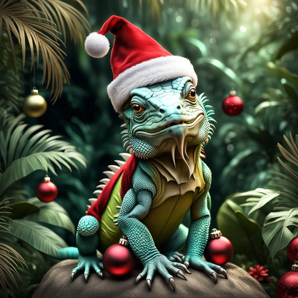 Iguana Christmas