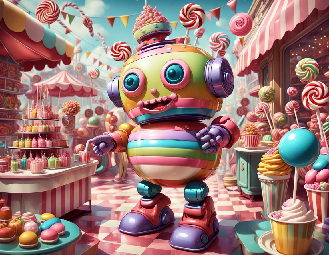 Victorian Robot Hosts Vintage Tea Party