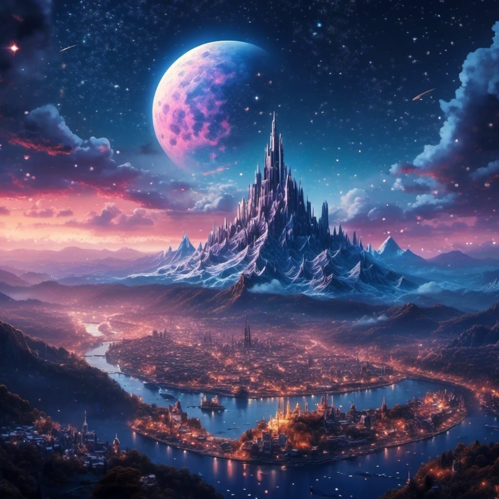 City of Starlight: Velaris in Ethereal Fantasy Style