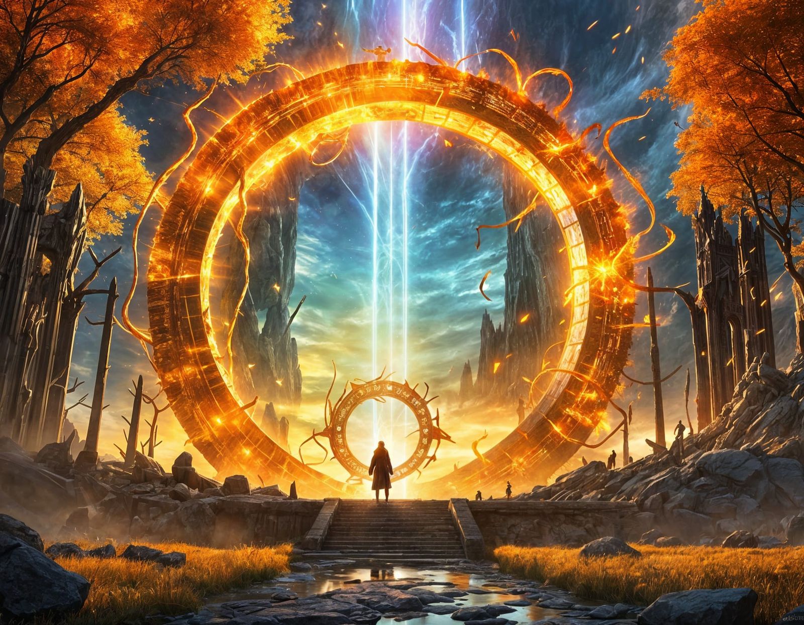 Crystalline Gateway Between Dimensions: Magical Energy