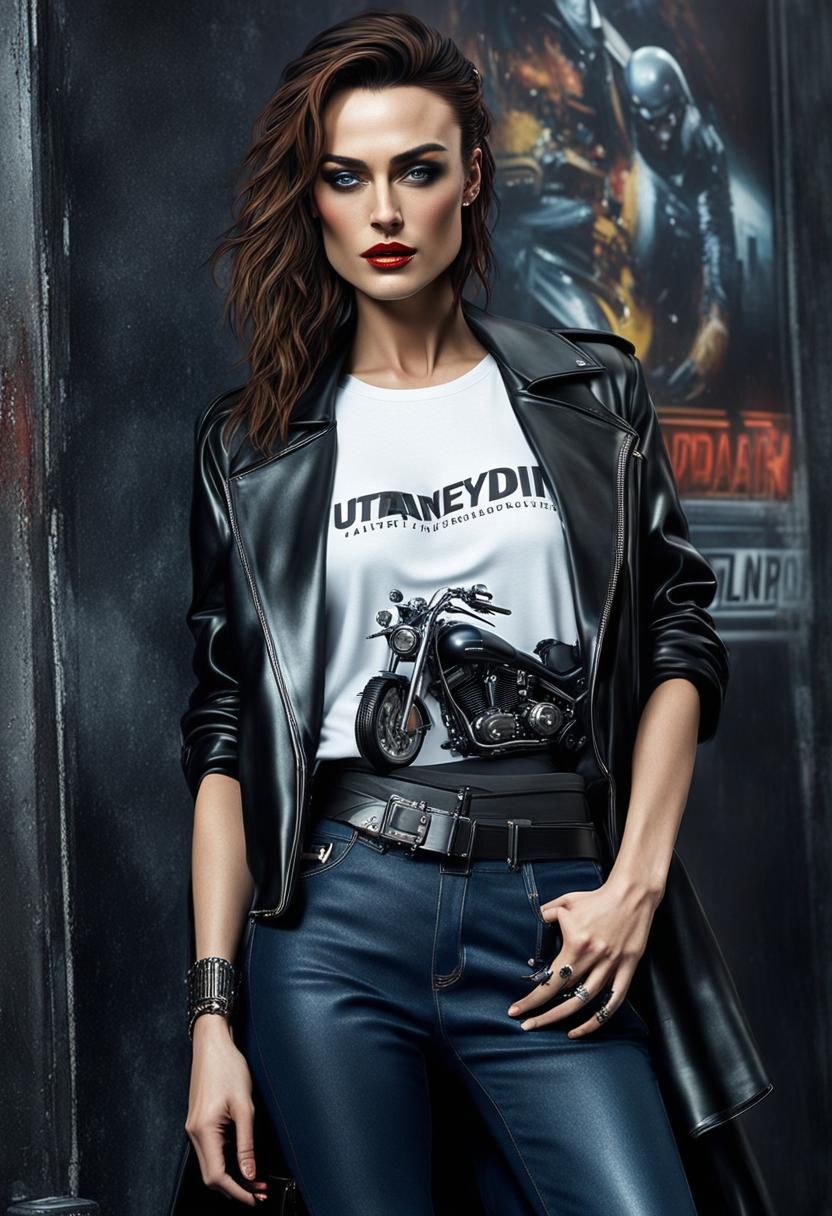 Cyberpunk Rockstar Model in London