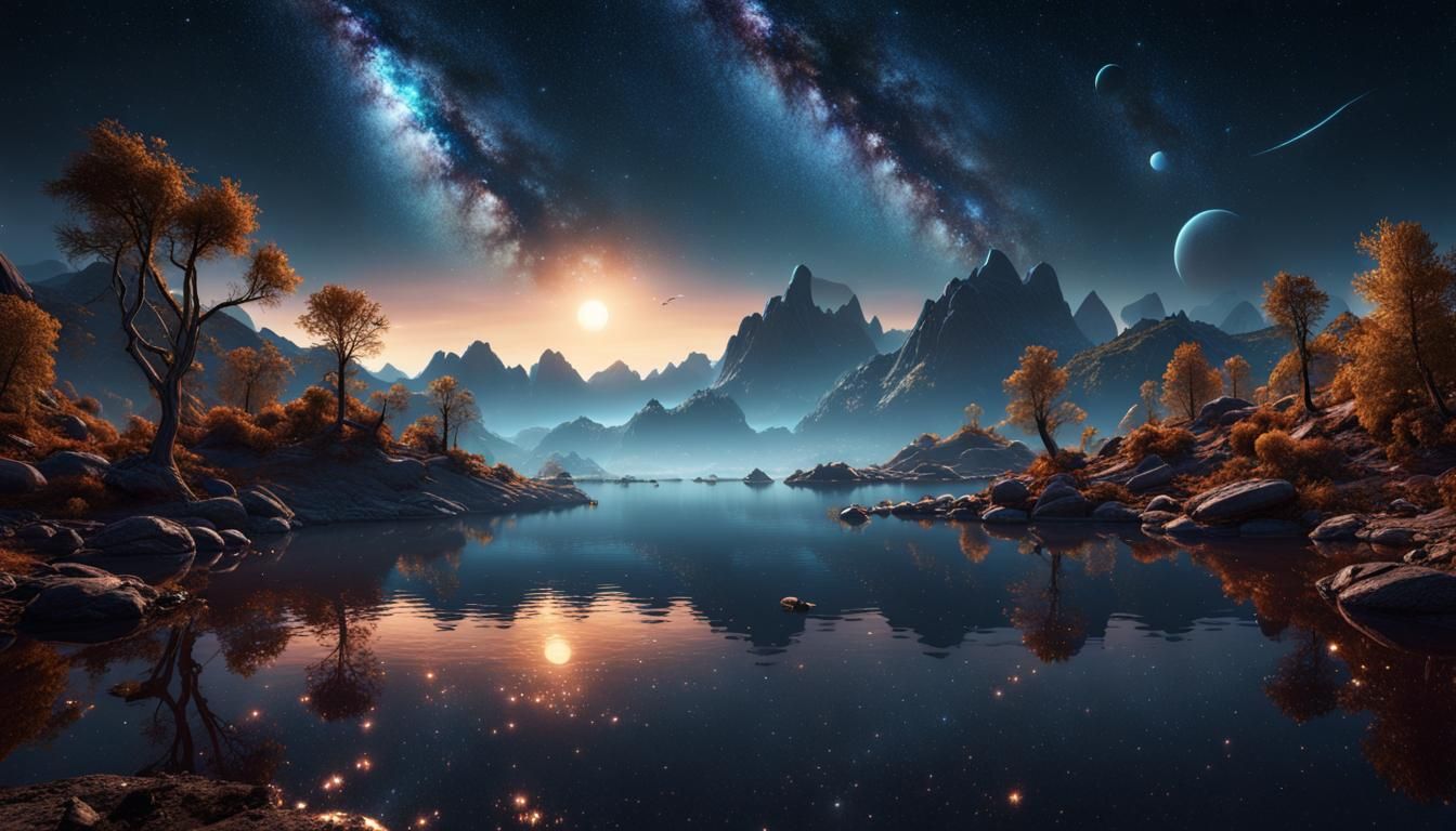 Spectacular Night Sky Reflection in Unreal Engine