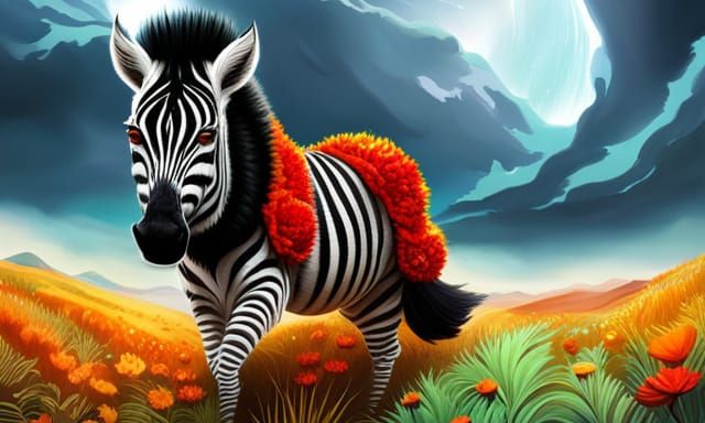 Floral Zebra