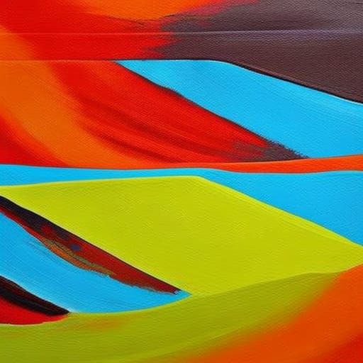 Abstract Action Painting of World Peace