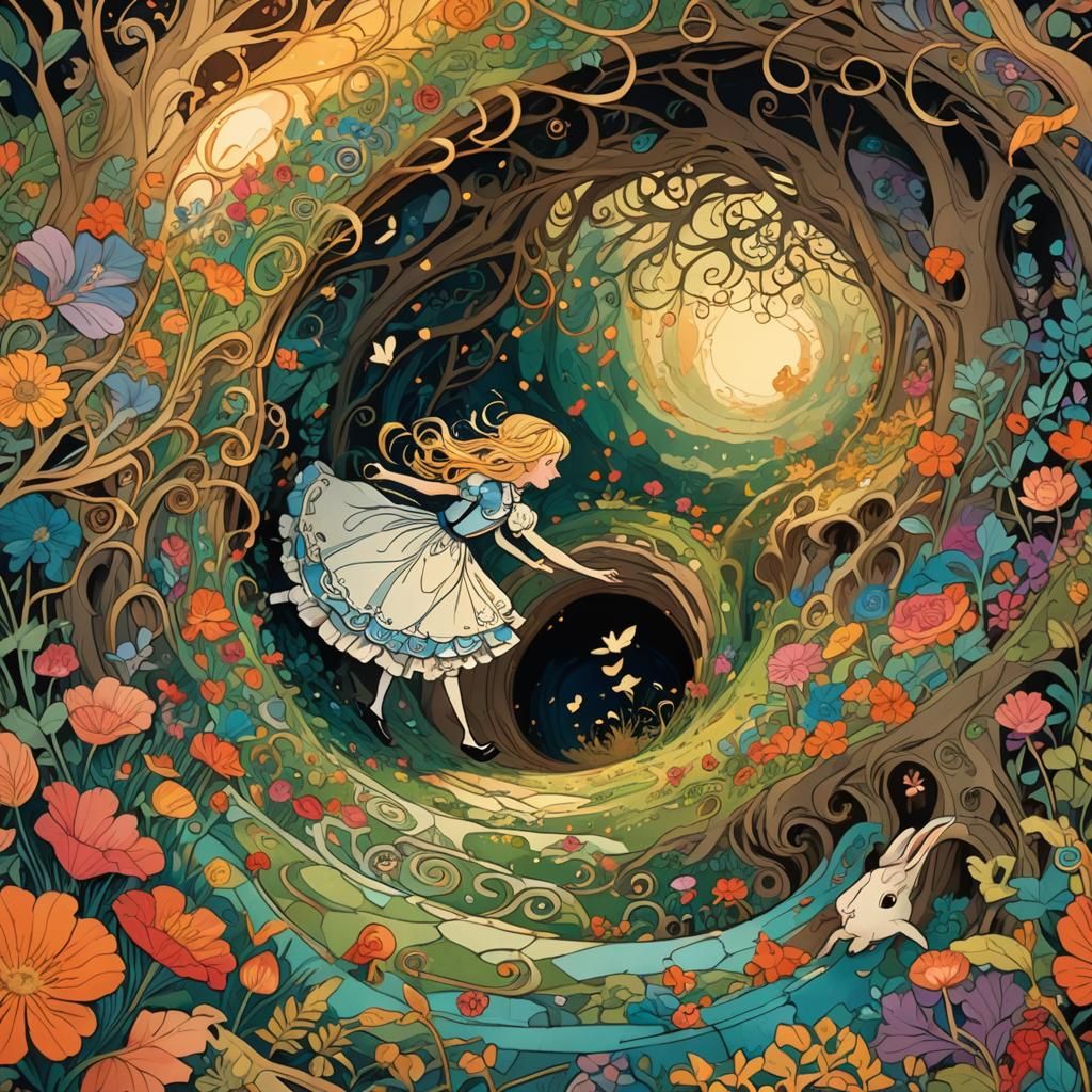 Alice in Wonderland: Falling into a Whimsical World