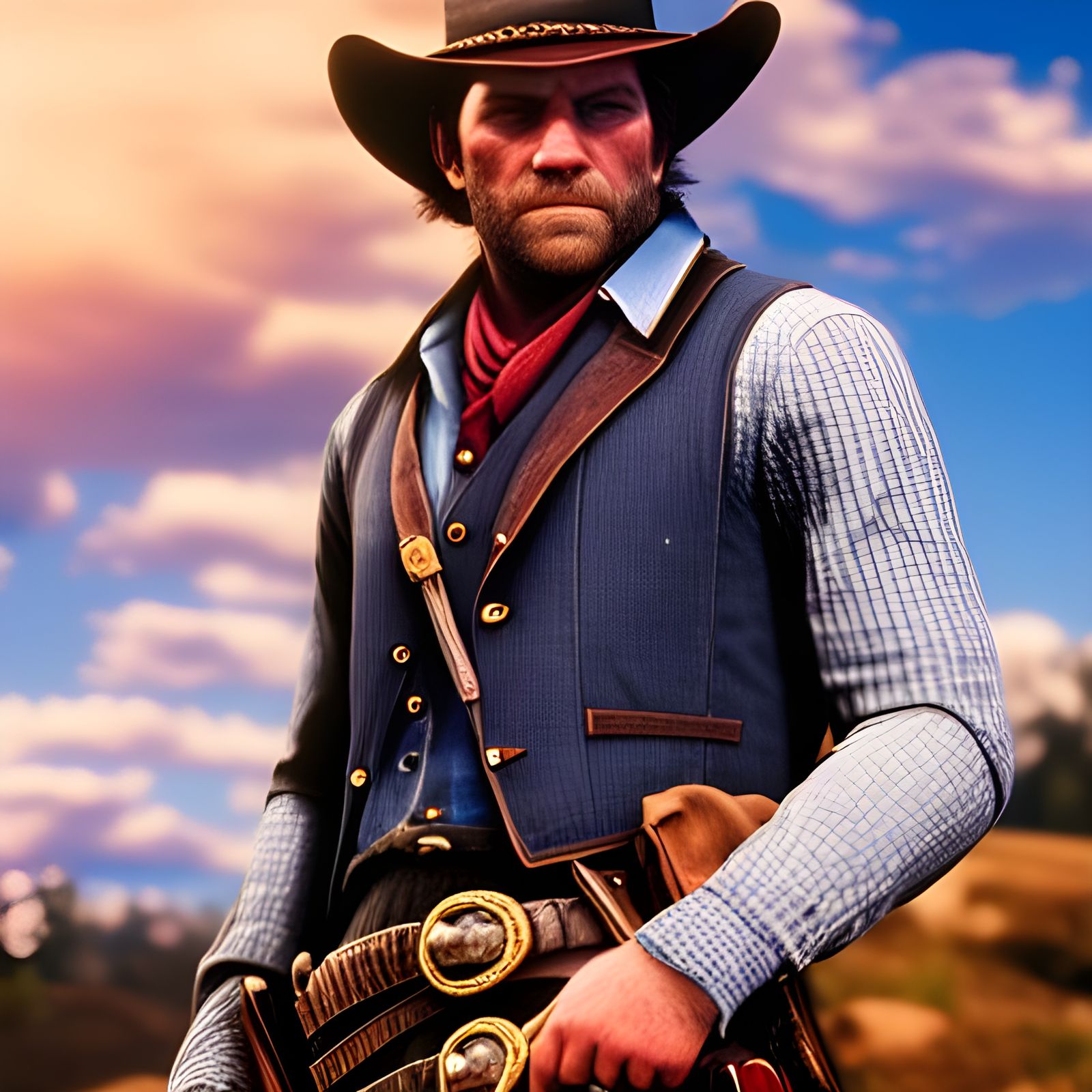 Arthur Morgan Portrait: Ultra Realistic Cinematic Detail