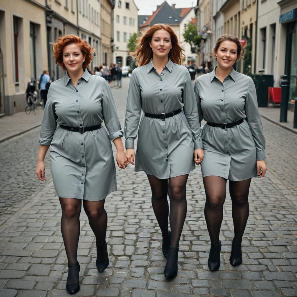 Charming Ladies in Expressive Hyperrealistic Portrait