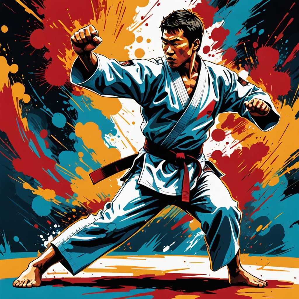 AI Generated Karate Image