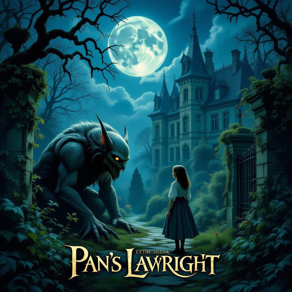 Pan's Labyrinth Reimagined: Dark Fantasy Movie Poster