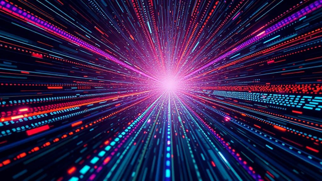 Abstract 3D Render: Dynamic Motion in Sci-Fi