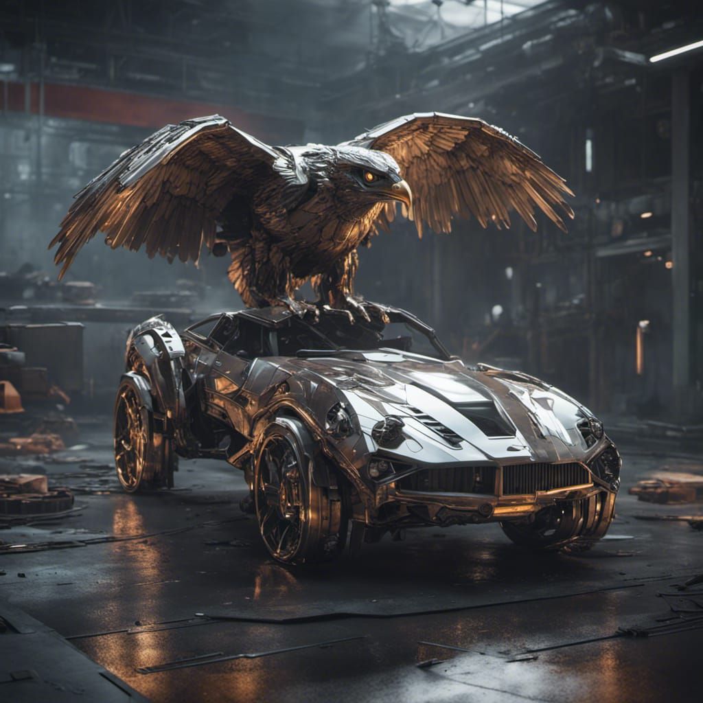 Futuristic Eagle Car